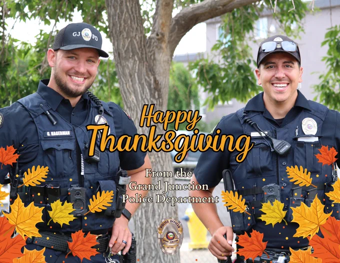 Officers smiling
