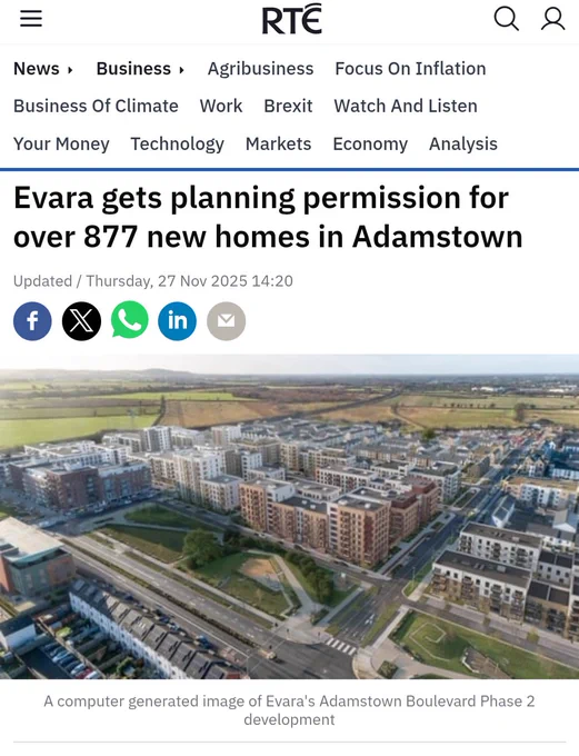 Evara gets planning permission for over 877 new homes in Adamstown