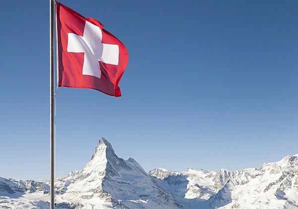Image of flag of Switzerland.