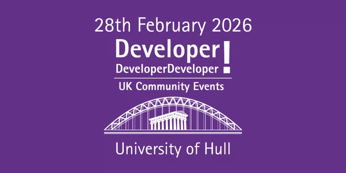 The DDD North 2026 image - highlights the event date (28th February 2026) and the location (University of Hull).
