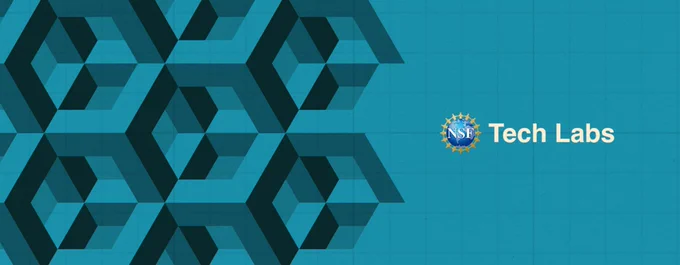 Tech Labs banner with blue background and the NSF logo.