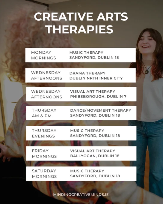 Graphic with schedule of sessions