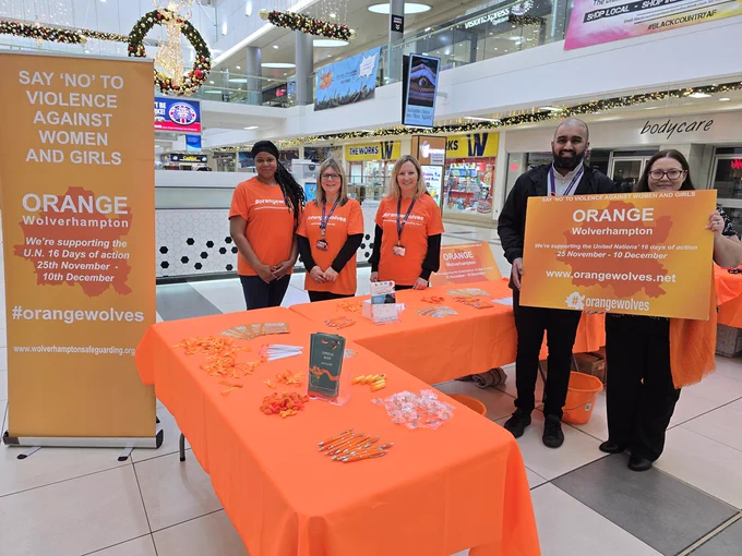 Representatives from a wide range of organisations spoke with shoppers at the Orange Wolverhampton information stand at the Mander Centre.