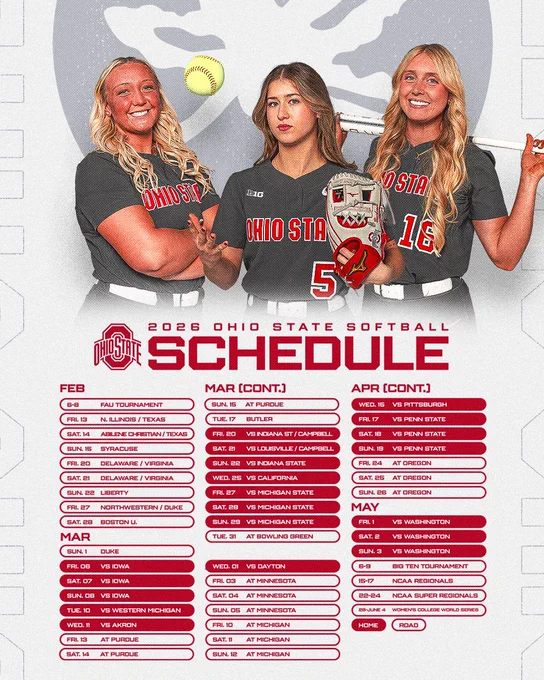 Ohio State softball schedule