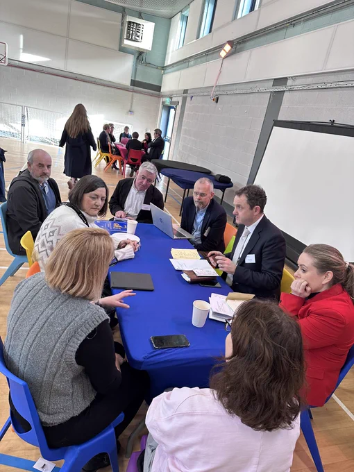 Breakout group at event in limerick