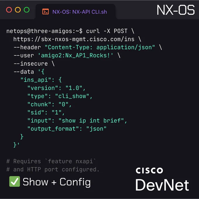 NX-OS: NX-API CLI