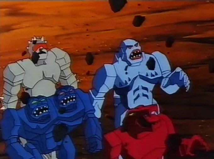Stoneheart with the other Evil Rock Lords