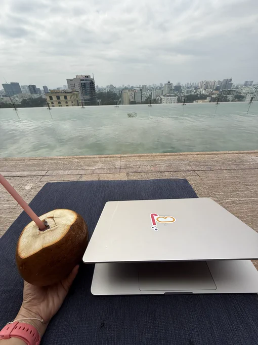 Pool side in HCMC