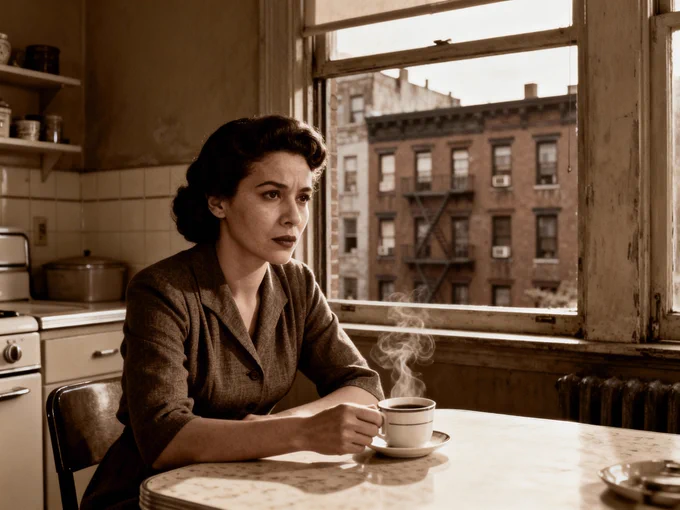 Brooklyn, 1952. Two suitcases and a head full of stories. I should have written them down.