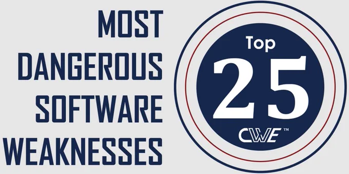 The "2025 CWE Top 25 Most Dangerous Software Weaknesses" list demonstrates the currently most common and impactful software weaknesses. Often easy to find and exploit, these can lead to exploitable vulnerabilities that allow adversaries to completely take over a system, steal data, or prevent applications from working.