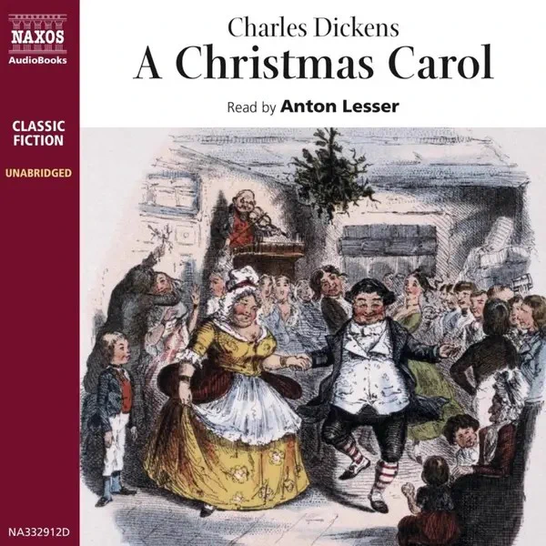 Victorian characters on the front cover of A Christmas Carol