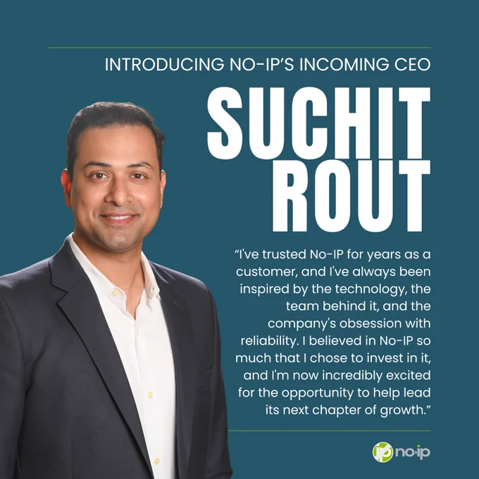 No-IP news: strategic investment & new CEO!