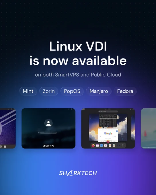 Linux VDI is now available on both SmartVPS and Public Cloud