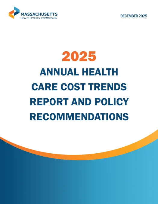 Graphic reading 2025 Annual Health Care Cost Trends Report and Policy Recommendations