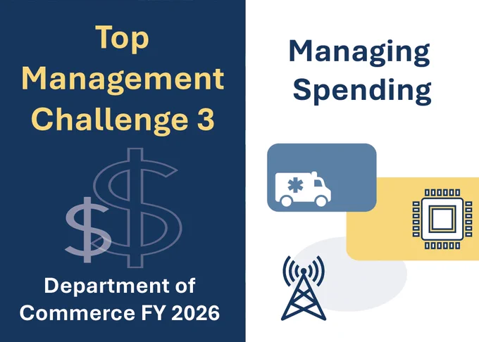 Top Management Challenge 3. Department of Commerce FY 2026. Managing Spending.