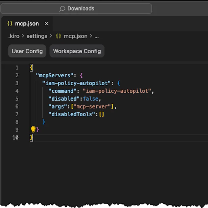A policy written with the help of IAM Policy Autopilot