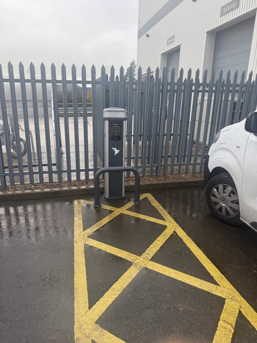 This installation was completed by Blandford’s EV Installation Team, who delivered the full turnkey service, including groundworks, cabling infrastructure, protective barriers, and final commissioning. The team ensured correct positioning, drainage management, and compliance with safety and accessibility standards, resulting in a durable, high-performance charging point ready for operational use.
