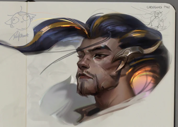Dragonmancer Yasuo master study from Chengwei Pan
#digital #sketch #leagueoflegendsfanart #yasuo #art #portrait #digitalart