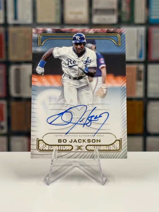 2023 Topps Definitive Collection Defining Images Autographed Card
Bo Jackson, Kansas City Royals