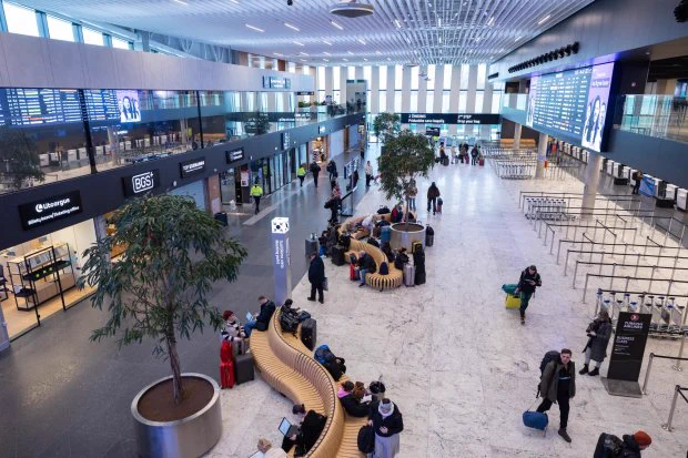 Vilnius airport. Departure terminal