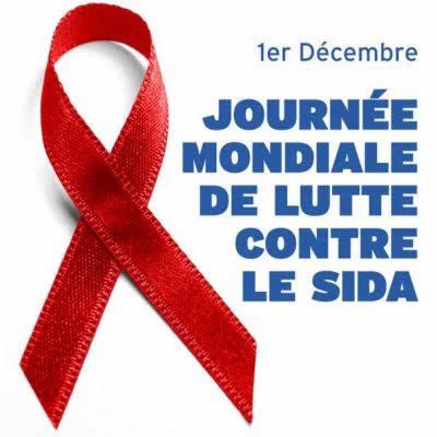Logo contre sida, ruban rouge
