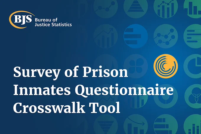 BJS graphic for the Survey of Prison Inmates Questionnaire Crosswalk Data Tool.