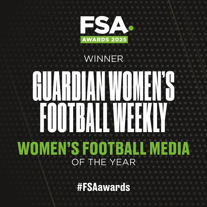 The winner of the FSA Awards Women’s Football Media of the Year is... The Guardian Women’s Football Weekly