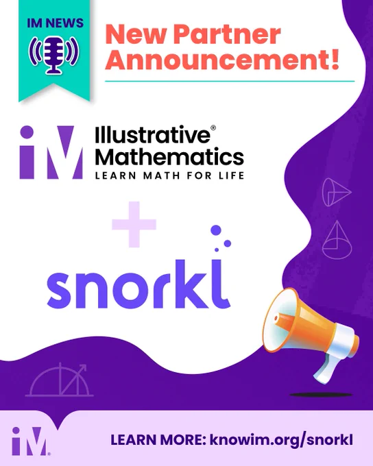 💡 What if students got instant feedback on their math thinking?

IM   @SnorklApp bring AI-powered insights to classrooms: Students revise in real time, teachers see understanding instantly & classrooms become interactive! 🤖

Learn more 👉 knowim.org/snorkl 
#IMMath #Snorkl 