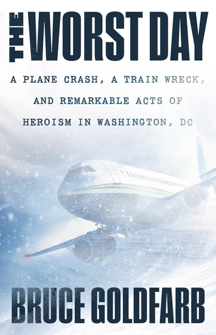 Cover of The Worst Day book showing an airliner falling through a blizzard