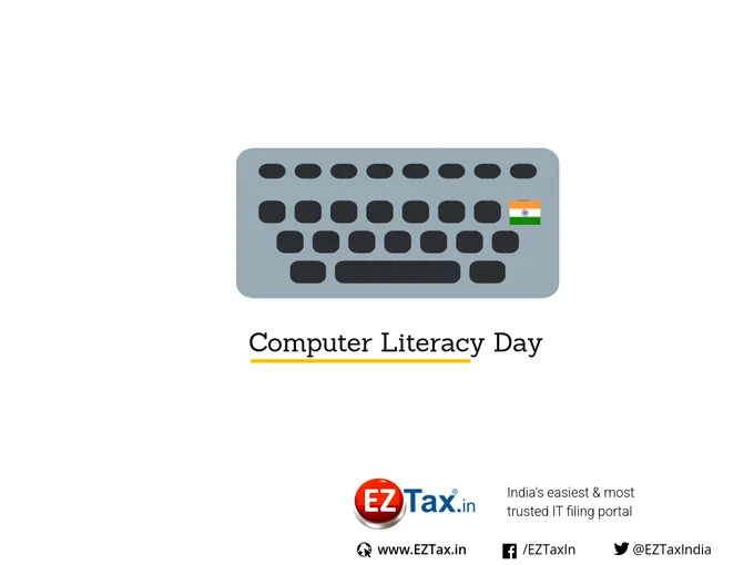 EZTax believes that Computer Literacy Day should focus on more than simply technology awareness - on the opportunities and threats it brings for a better modern life.

Call to Action: Those who are able should donate their equipment or time to empower students at early age.

https://eztax.in

#EZTax #ComputerLiteracyDay #DigitalEmpowerment @GoI_MeitY