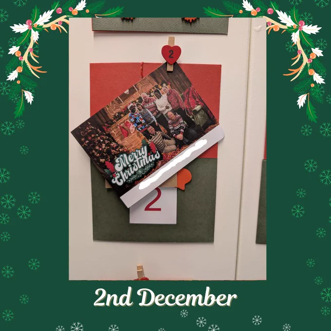 Advent calendar team photo. 