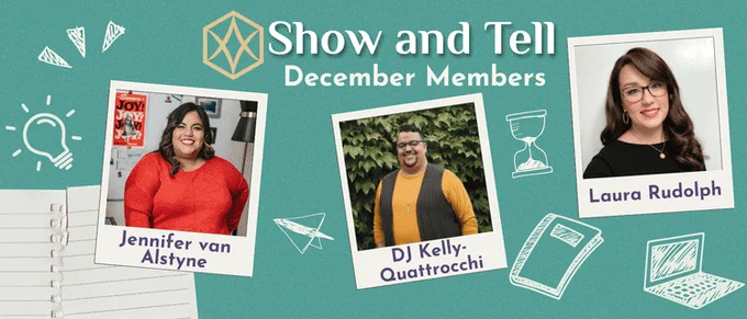 Show and Tell, December Members of AHECC, the Association of Higher Education Consulting and Coaching. This Show and Tell session features Jennifer van Alstyne, DJ Kelly-Quattrocchi, and Laura Rudolph