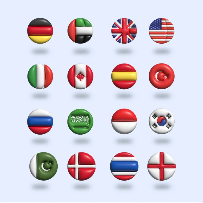 Flags from across the world