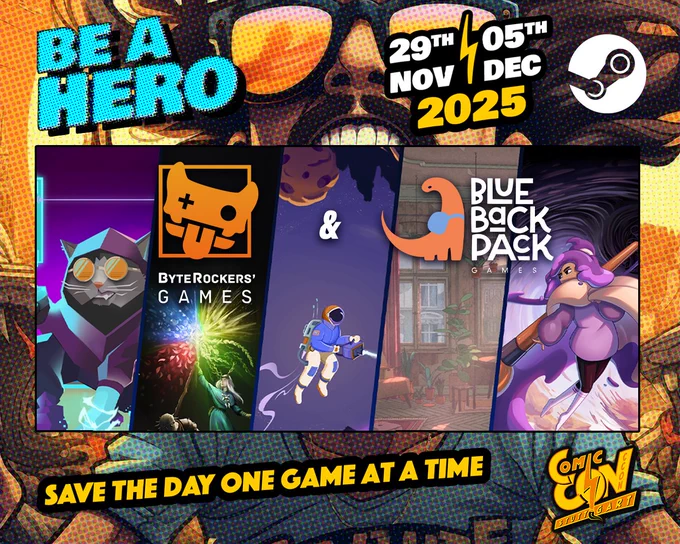Be a hero, 29th Nov - 5th Dec 2025
Save the day one game at a time