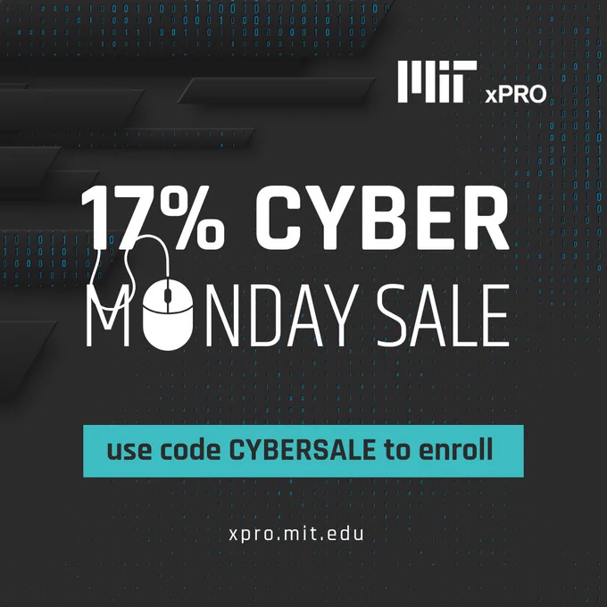 MIT xPRO Cyber Monday Sale