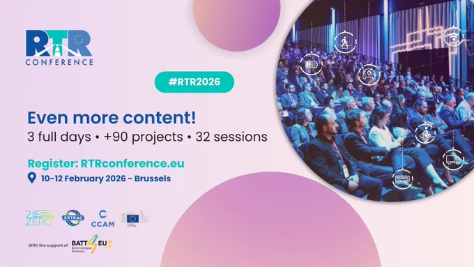 Join us from 10 February and meet the EU-funded research projects invited to present their results in road transport - RTR Conference 2026
