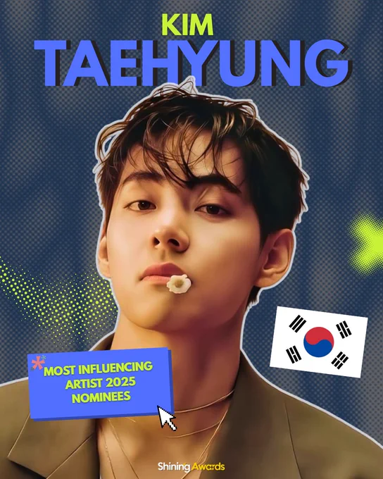 Kim Taehyung Most Influencing Artist 2025