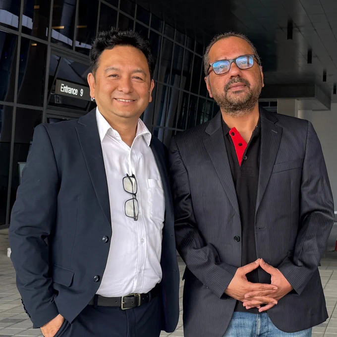 Pictured are Mirror Security co-founders, Pankaj Thapa and Dr Aditya Narayana K.