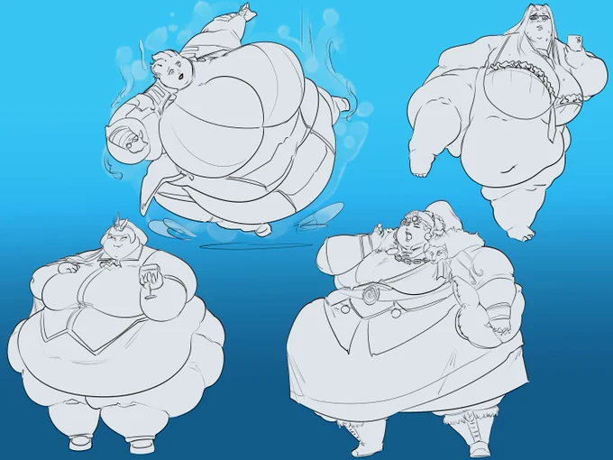 L to R: Robo Princess OC, Liara, Artio, Miss Smith