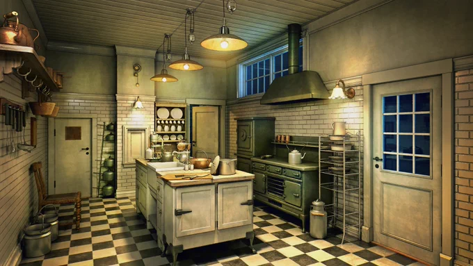 A game screenshot from The Incident at Galley House of a Kitchen