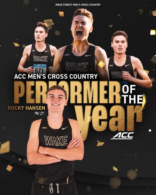 Rocky Hansen ACC Men’s Cross Country Performer of the Year