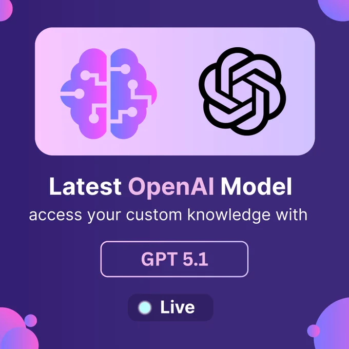 CustomGPT.ai now supports GPT-5.1: Your Data   Newest OpenAI Model