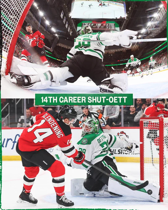 14th career shutout for Jake Oettinger