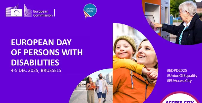 Poster for the European Day of Persons with Disabilities, 4-5 December 2025. 