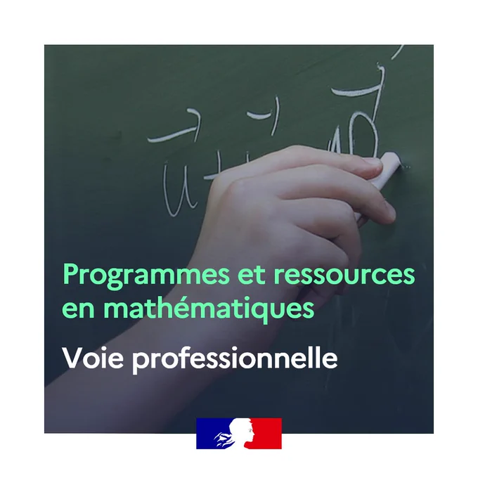 Programmes et ressources en mathématiques - voie professionnelle