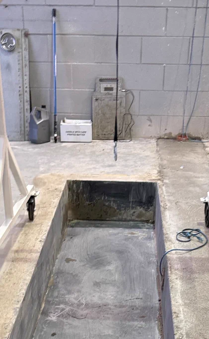 A Technique T8000 brake tester tub supplied by garage equipment company Gott Technical Services.