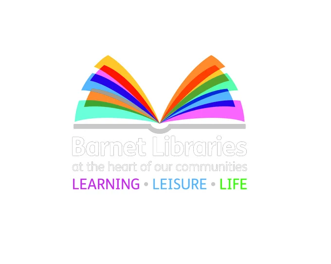 Logo with coloured pages of open book