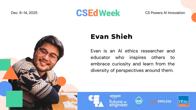 Evan is an AI ethics researcher and educator who inspires others to embrace curiosity and learn from the diversity of perspectives around them.