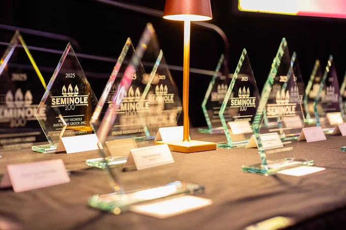 Photo of the Seminole 100 awards.