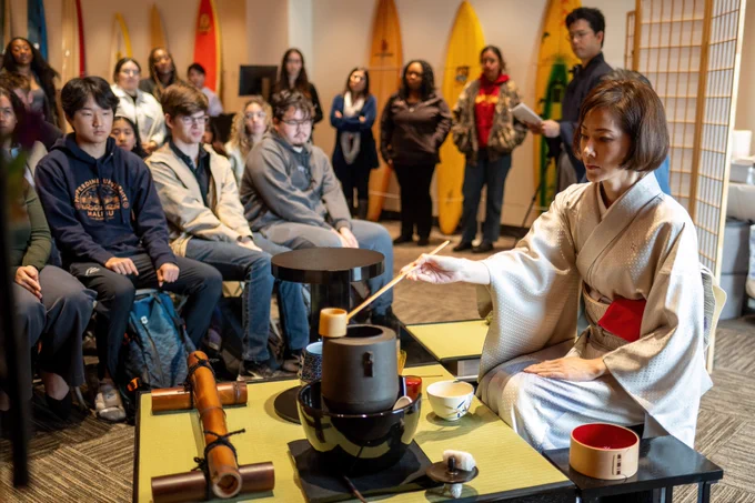 Tea ceremony demonstration
